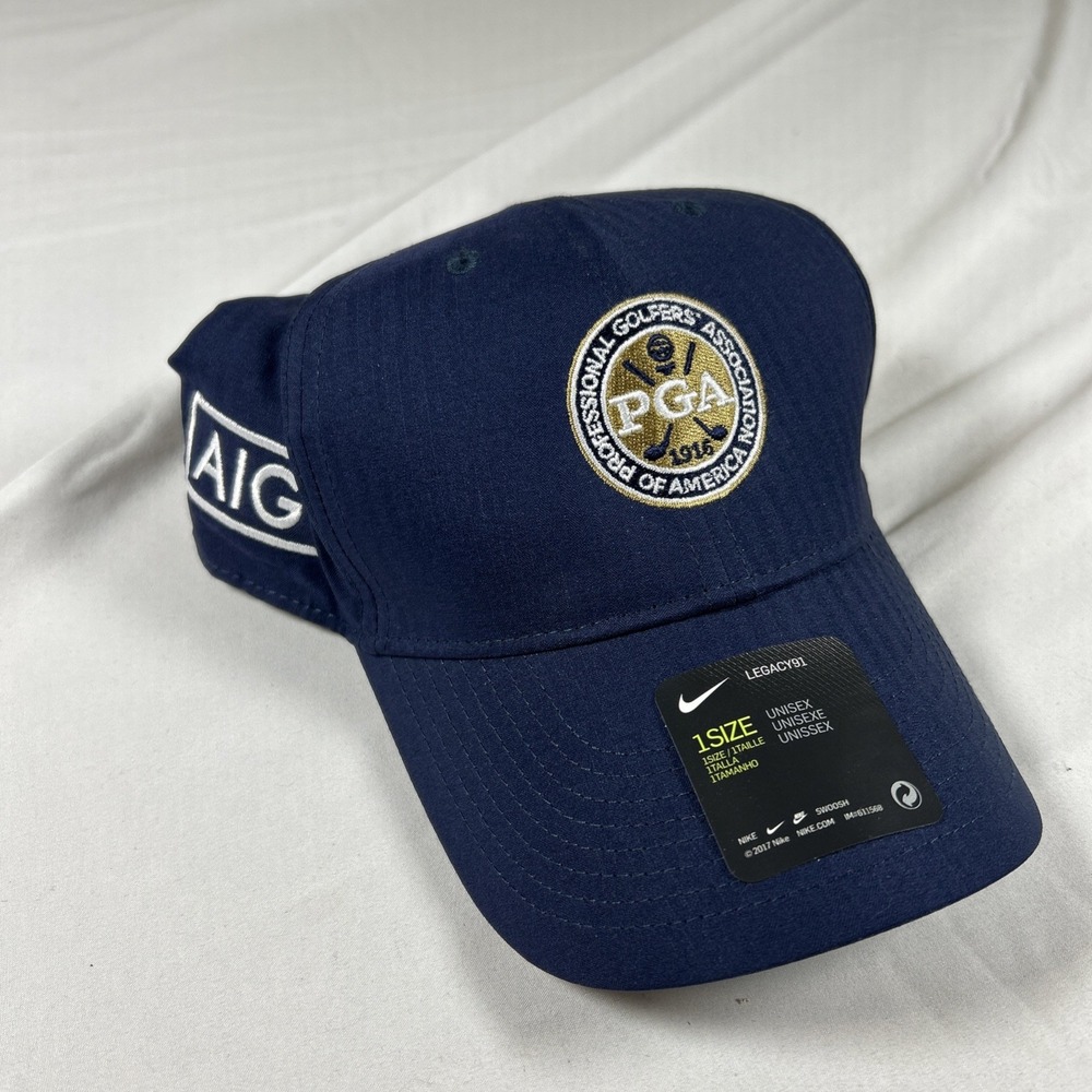 Nike PGA Legacy91 Dri-FIT Golf Hat Navy Blue Strapback Cap BV1077-419 NWT